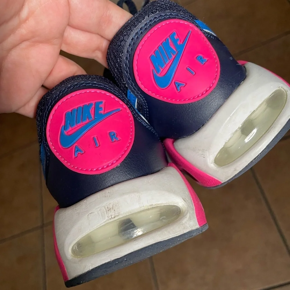 Nike Dark Blue Sneakers with Pink and Blue Accents